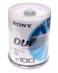 DVD+R SONY 4.7GB 16xSpeed (Cake 100szt)