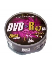 DVD+R Esperanza 4.7GB 16xSpeed (Cake 25szt)