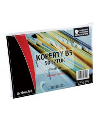 Koperty samoklej�ce z paskiem, B5, bia�e ActiveJet
