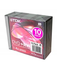 DVD+RW TDK 4.7GB 4xSpeed (Slim 10szt)