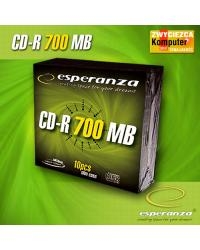 CD-R Esperanza 700MB/80MIN 52xSpeed (Slim 10szt)