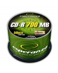 CD-R Esperanza 700MB/80MIN 52xSpeed (Cake 50szt)