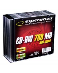 CD-RW Esperanza 700MB/80MIN 12xSpeed (Slim 10szt)