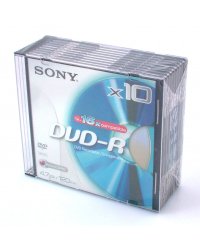 DVD-R SONY 4.7GB 16xSpeed (Slim 10szt)