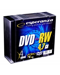 DVD-RW Esperanza 4.7GB 4xSpeed (Slim 10szt)