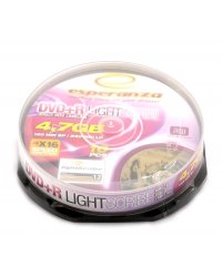 DVD+R ESPERANZA 4.7GB 16x LIGHTSCRIBE 1.2 Cake10szt