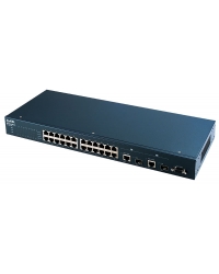 SWITCH Zyxel 24x10/100Mbps L2, 2xGigaTP/SFP Combo (ES-2024A)