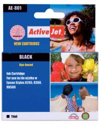 ACJ Tusz czarny do drukarki Epson R265/R360/RX560 (T0801) AE-801 ActiveJet