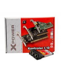 KONTR. XPOWER EXPRESSCARD USB 2,0 + FIREWIRE 1394