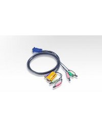 Kabel KVM Aten HD15 - SVGA   myszPS   klawPS   Audio 3