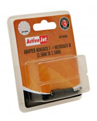 ADAPTER MINIJACK F ->MICROJACK M (3.5MM NA 2.5MM)