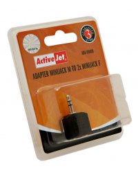 ADAPTER ROZDZIELACZ 2X MINIJACK (M na 2xF)