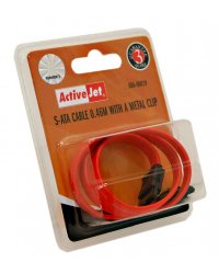 KABEL DO DYSKU S-ATA (METALOWE ZACISKI) 0.46M