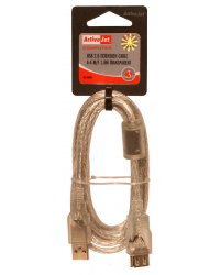  KABEL USB 2.0 A-A M/F 1.8M (PRZEZROCZYSTY) PRZED�U�ACZ
