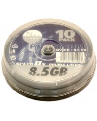 DVD+R PLATINUM 8.5GB X8 �DOUBLE LAYER CAKE 10