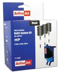 APH-K20 Aplikator 3x25ml do HP czarny ActiveJet