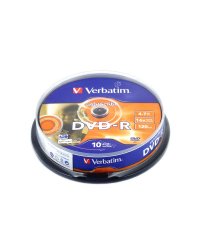 DVD-R Verbatim 4.7GB 16x LIGHTSCRIBE CAKE 10SZT