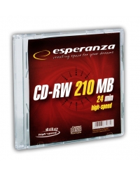 CD-RW Esperanza 200MB/21MIN 12xSpeed 8cm (Slim 1szt)