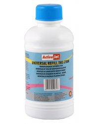 Uniwersalny tusz do uzupe�nie� CYAN 250ml URB-250C