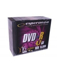 DVD+R Esperanza 4.7GB 16xSpeed (Slim 10szt)