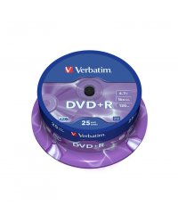 DVD+R VERBATIM 43500 4.7GB 16x CAKE 25 SZT