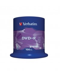 DVD+R VERBATIM 43551 4.7GB 16x CAKE 100 SZT