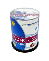 DVD+R ESPERANZA 4,7GB x16 - Cake Box 100