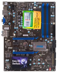  H55-G43 Intel H55 LGA 1156 (2xPCX/VGA/DZW/GLAN/SATA/DDR3/CrossFireX)