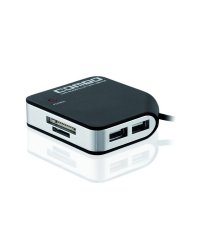 CZYTNIK KART I-BOX 39w1+ 3 PORTY USB, CZARNY (zew)