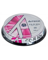 CD-R A4TECH 700MB/80MIN 52X CAKE 10SZT
