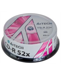 CD-R A4TECH 700MB/80MIN 52X CAKE 25SZT