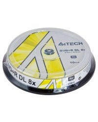 DVD+R A4TECH DOUBLE LAYER 8,5GB 8X CAKE 10SZT