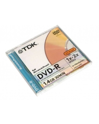 DVD-R TDK 1.4GB Mini DVD 8cm SCRATCHPROOF 2xSpeed (Jewel Case 1szt)