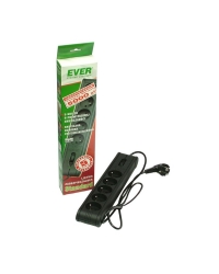 Listwa przeciwprzepi�ciowa EVER Standard czarna 1,5m