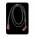 Kabel do dysku/SATA K�towy 50cm UV-CZARNY (RC047) Revoltec